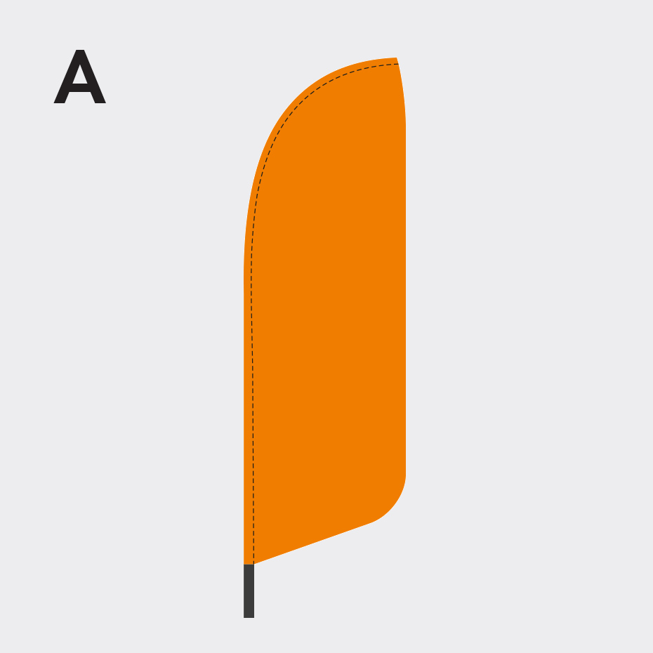 Beachflagga shape A